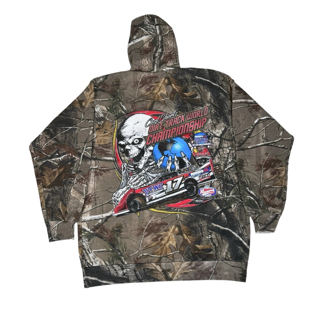 Carl Short's Dirt Track World Championship Hoodie - Large - Real Tree Camo
